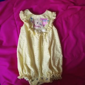 Disney Baby Pooh Shorts Romper, 6-9mo.